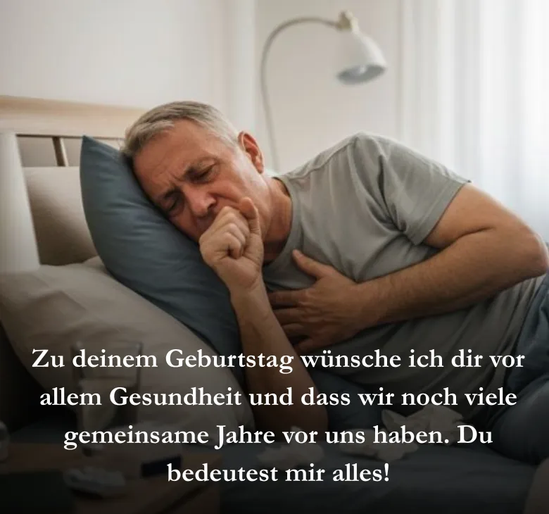 Zu deinem Geburtstag wünsche ich dir vor allem Gesundheit und dass wir noch viele gemeinsame Jahre vor uns haben. Du bedeutest mir alles!