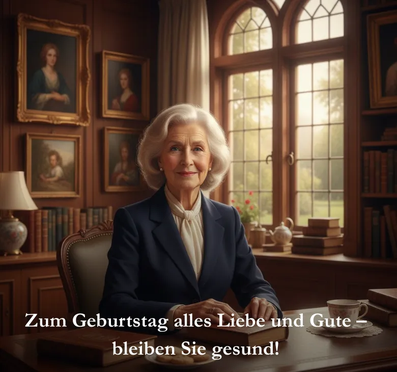 Zum Geburtstag alles Liebe und Gute – bleiben Sie gesund!