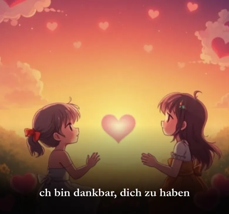 ch bin dankbar, dich zu haben