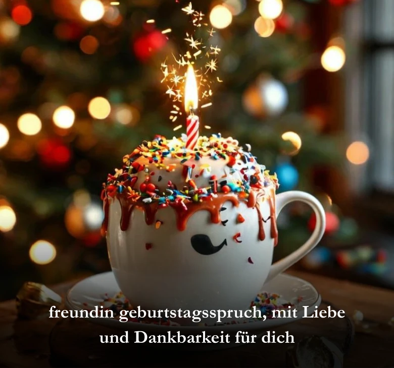 freundin geburtstagsspruch​, mit Liebe und Dankbarkeit für dich