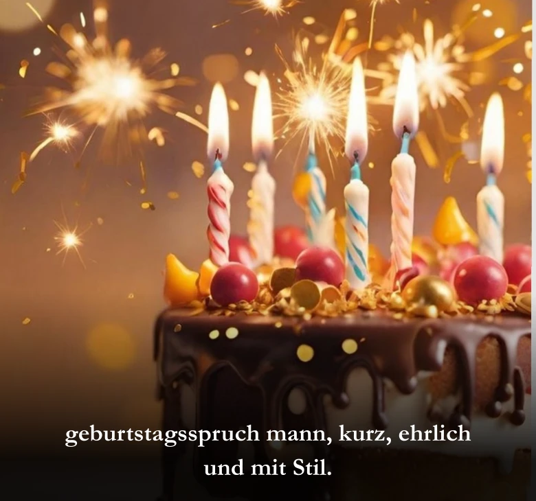 geburtstagsspruch mann​, kurz, ehrlich und mit Stil