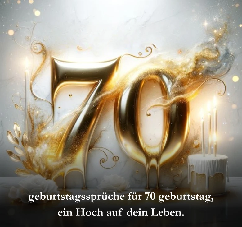 geburtstagssprüche für 70 geburtstag​, ein Hoch auf dein Leben