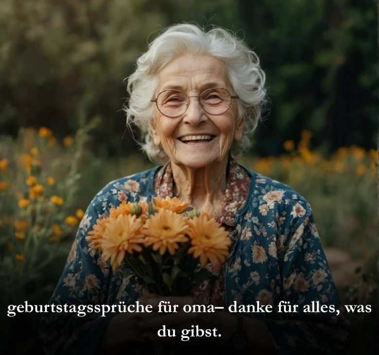 geburtstagssprüche für oma​– danke für alles, was du gibst