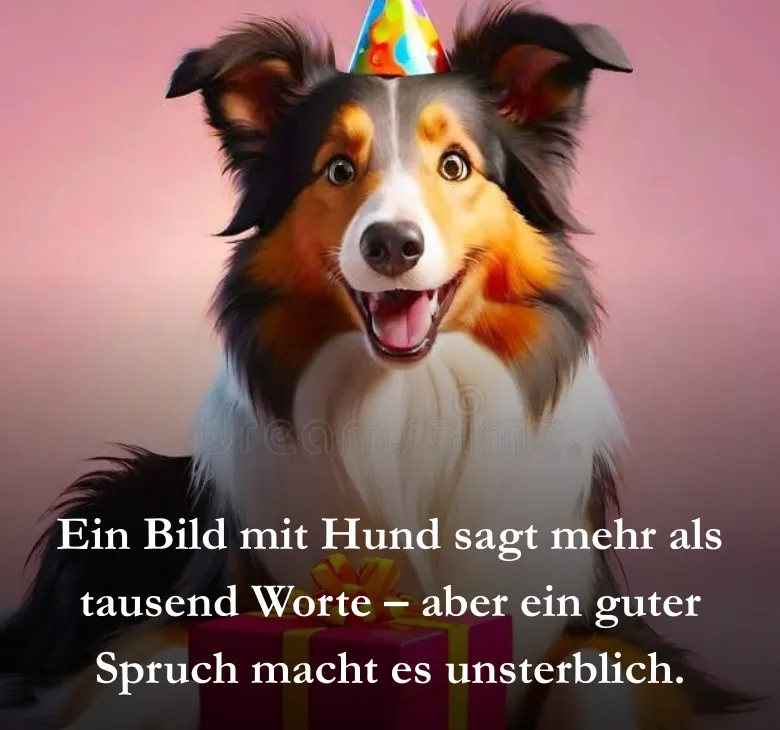 Ein Bild mit Hund sagt mehr als tausend Worte – aber ein guter Spruch macht es unsterblich.