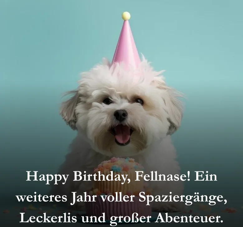 Happy Birthday, Fellnase! Ein weiteres Jahr voller Spaziergänge, Leckerlis und großer Abenteuer.