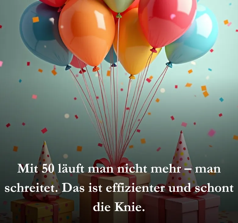 Mit 50 läuft man nicht mehr – man schreitet. Das ist effizienter und schont die Knie.
