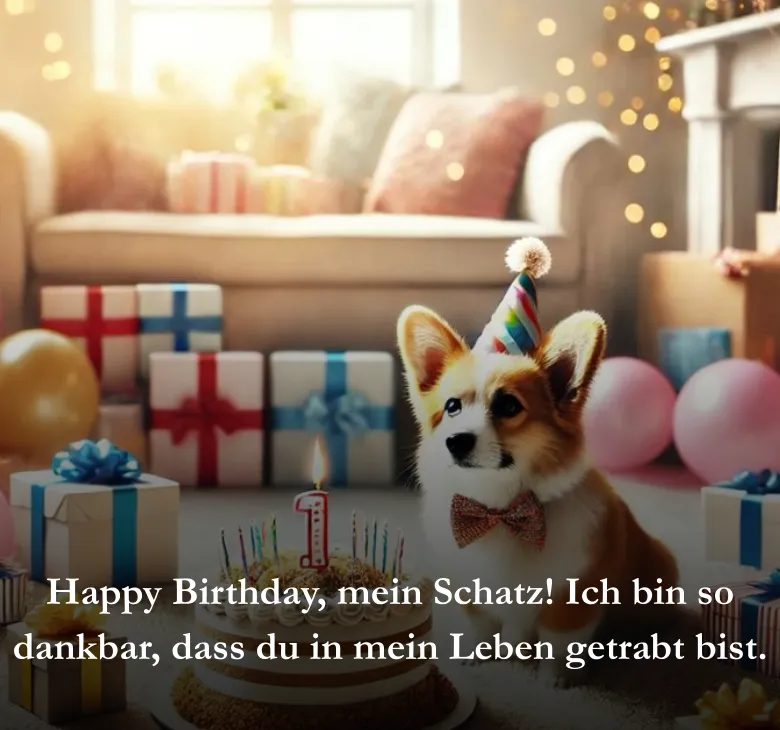 Happy Birthday, mein Schatz! Ich bin so dankbar, dass du in mein Leben getrabt bist.