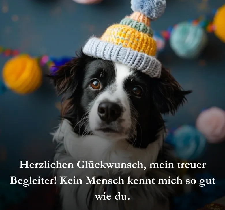 Herzlichen Glückwunsch, mein treuer Begleiter! Kein Mensch kennt mich so gut wie du.