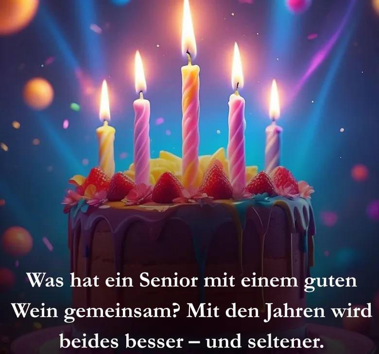Was hat ein Senior mit einem guten Wein gemeinsam? Mit den Jahren wird beides besser – und seltener.