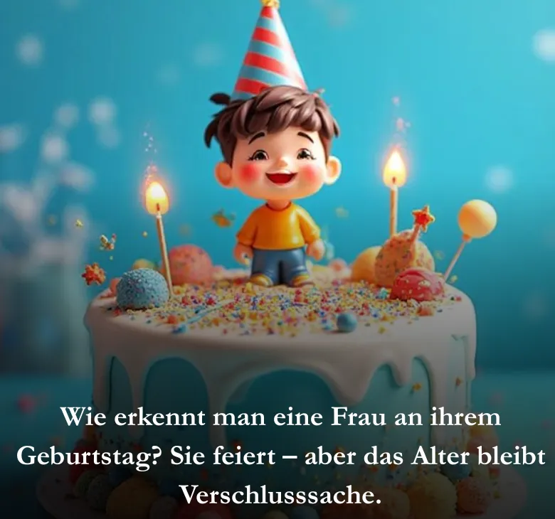 Wie erkennt man eine Frau an ihrem Geburtstag? Sie feiert – aber das Alter bleibt Verschlusssache.