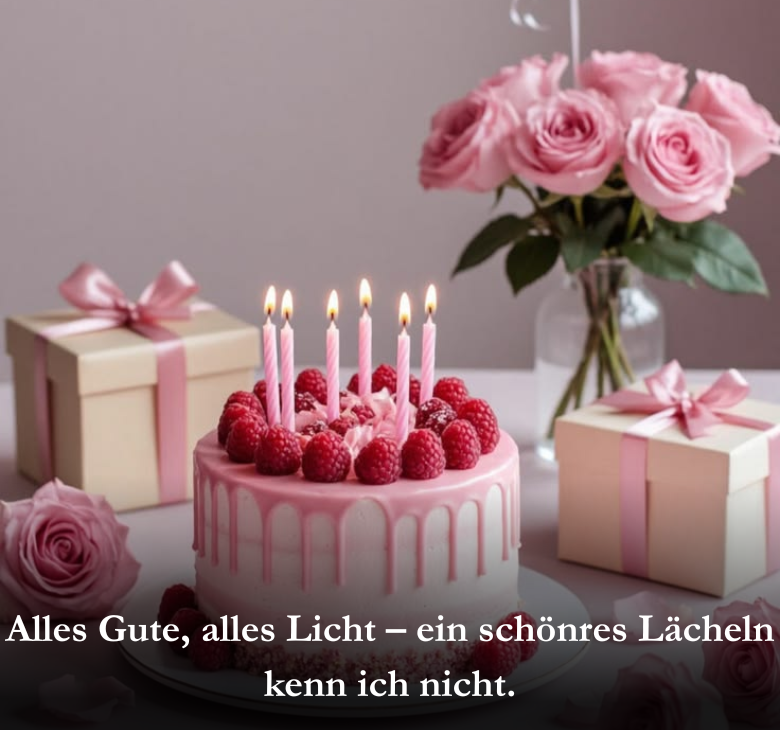 Alles Gute, alles Licht – ein schönres Lächeln kenn ich nicht