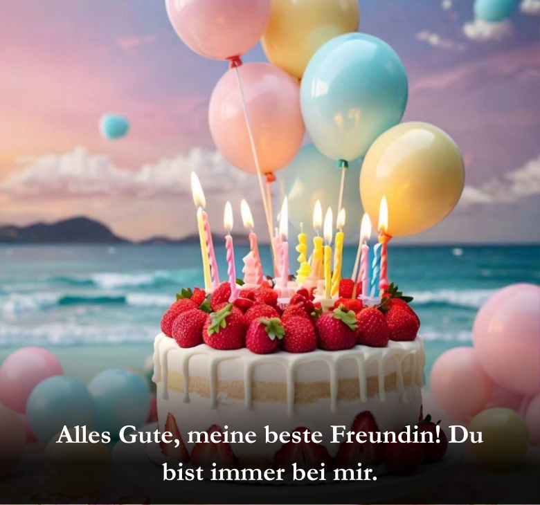 Alles Gute, meine beste Freundin! Du bist immer bei mir