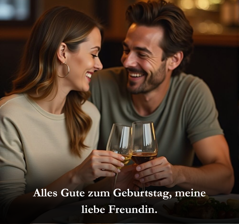 Alles Gute zum Geburtstag, meine liebe Freundin