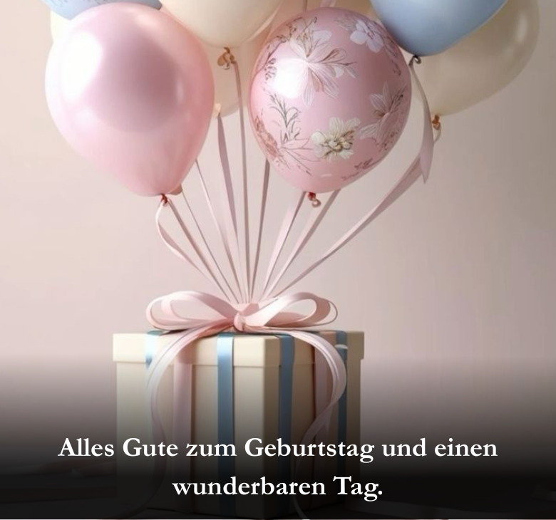 Alles Gute zum Geburtstag und einen wunderbaren Tag