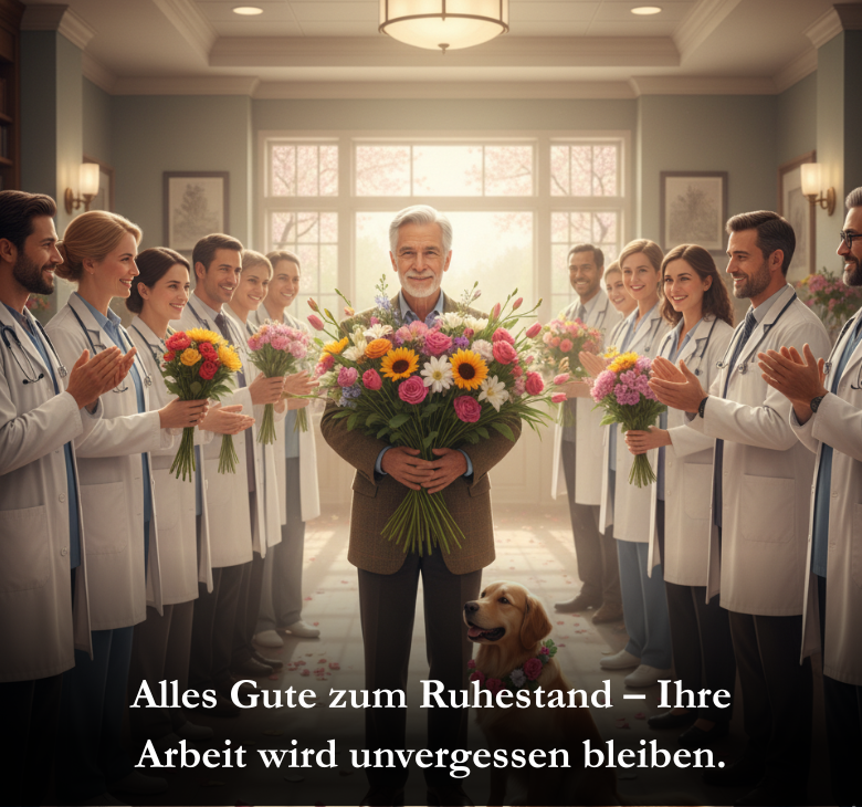 Alles Gute zum Ruhestand – Ihre Arbeit wird unvergessen bleiben