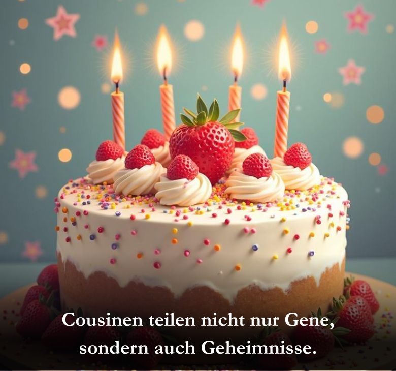 Cousinen teilen nicht nur Gene, sondern auch Geheimnisse