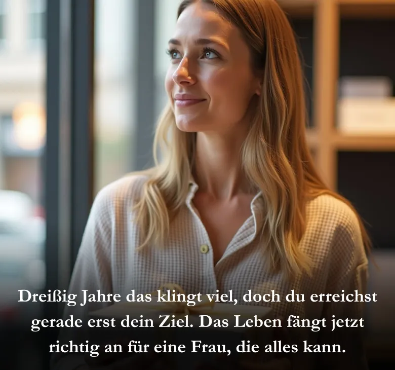 Dreißig Jahre das klingt viel, doch du erreichst gerade erst dein Ziel. Das Leben fängt jetzt richtig an für eine Frau, die alles kann.