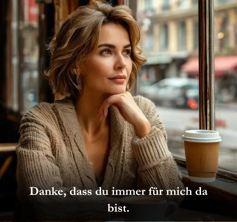 Danke, dass du immer für mich da bist