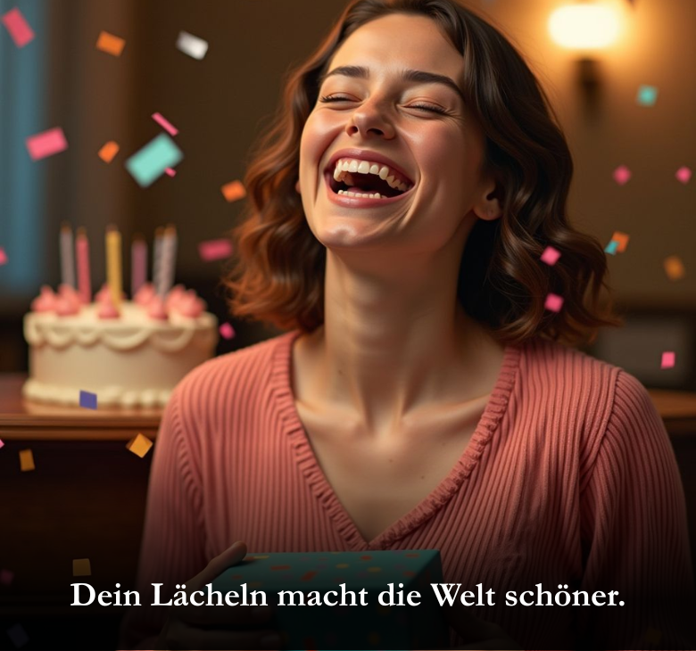 Dein Lächeln macht die Welt schöner