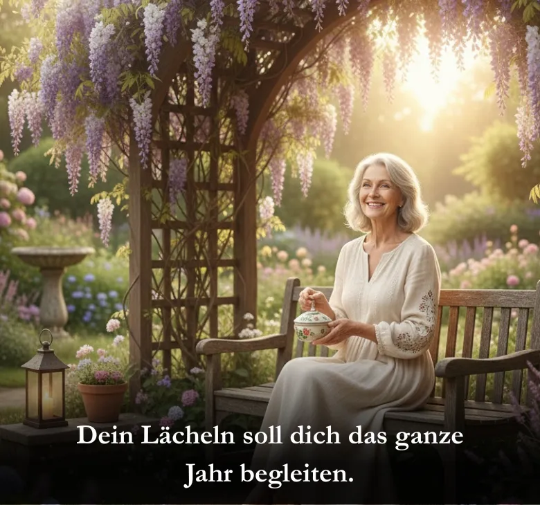 Dein Lächeln soll dich das ganze Jahr begleiten