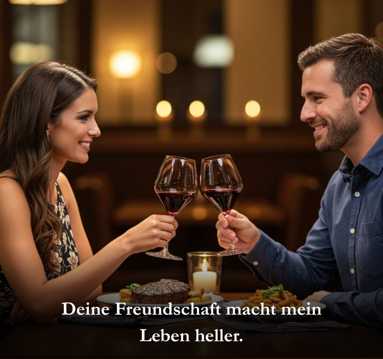Deine Freundschaft macht mein Leben heller