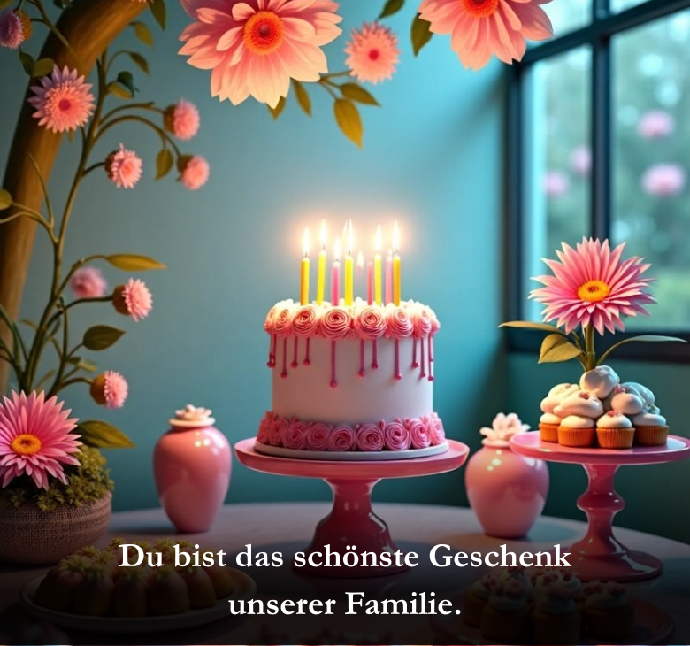 Du bist das schönste Geschenk unserer Familie.Du bist das schönste Geschenk unserer Familie