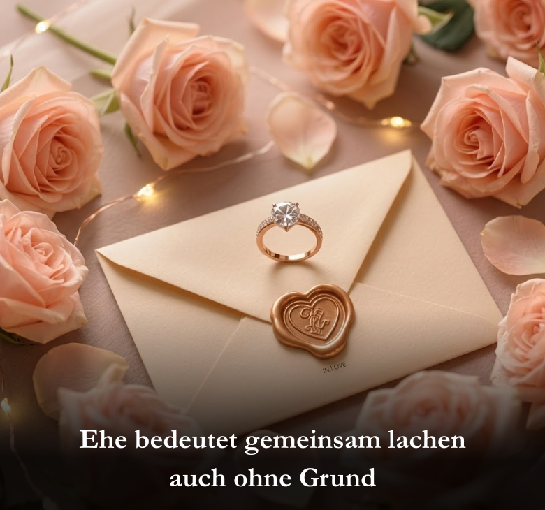 Ehe bedeutet gemeinsam lachen auch ohne Grund