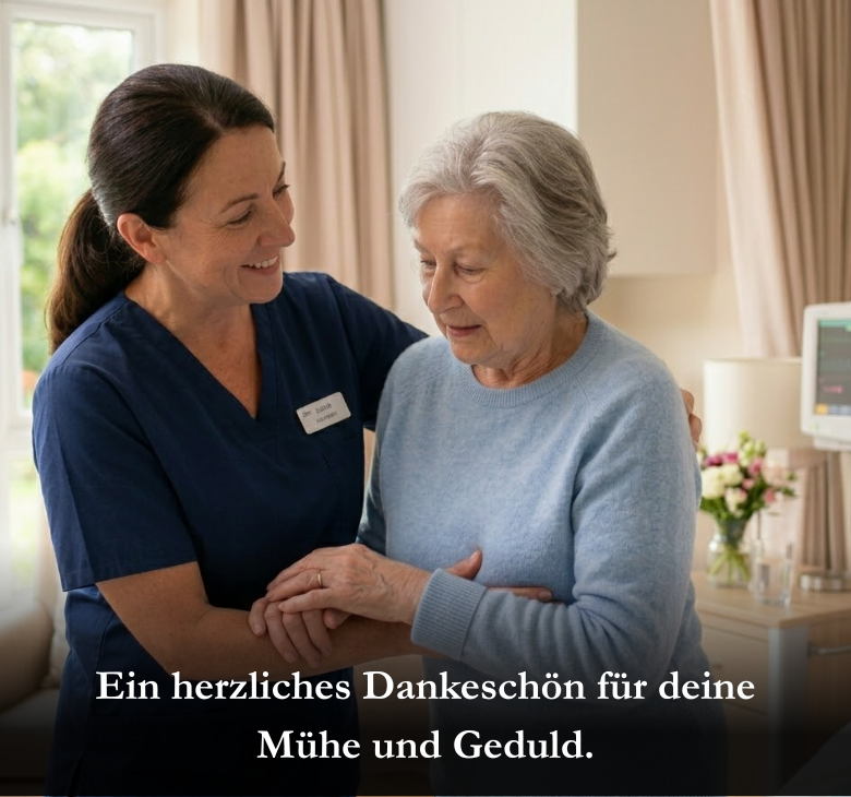 Ein herzliches Dankeschön für deine Mühe und Geduld