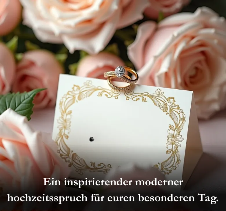 Ein inspirierender moderner hochzeitsspruch für euren besonderen Tag.