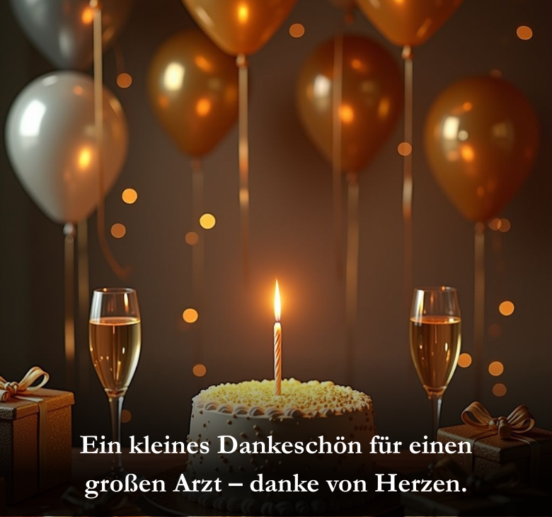 Ein kleines Dankeschön für einen großen Arzt – danke von Herzen
