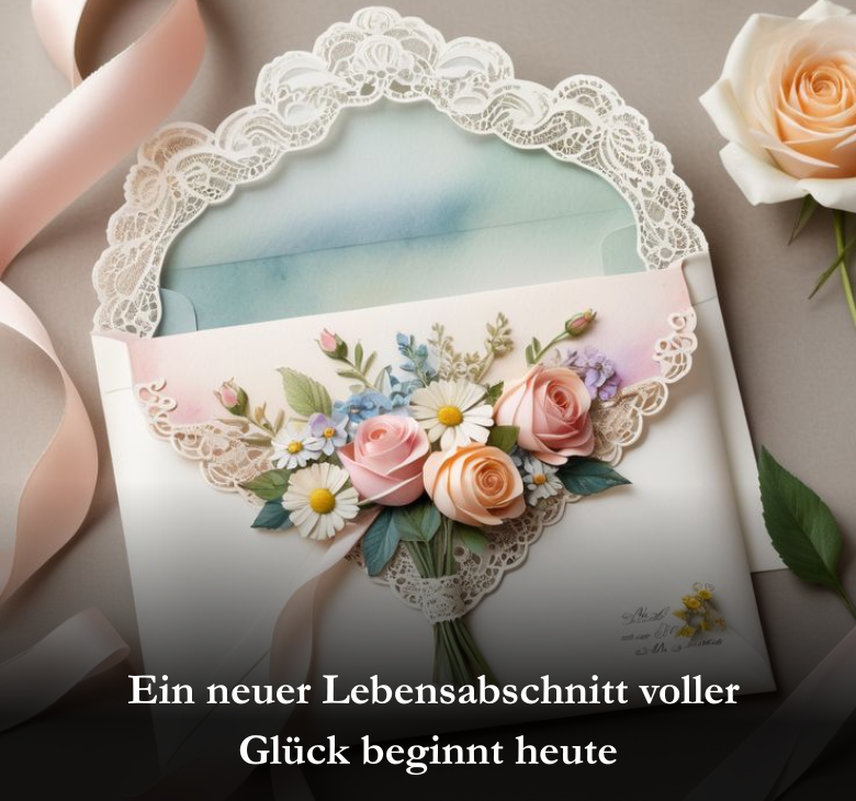 Ein neuer Lebensabschnitt voller Glück beginnt heute