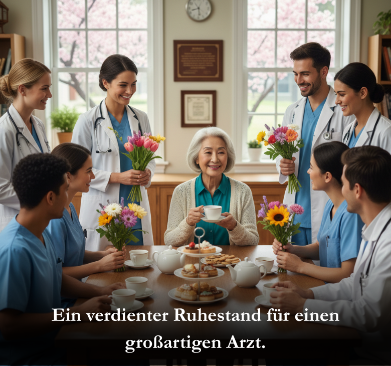 Ein verdienter Ruhestand für einen großartigen Arzt