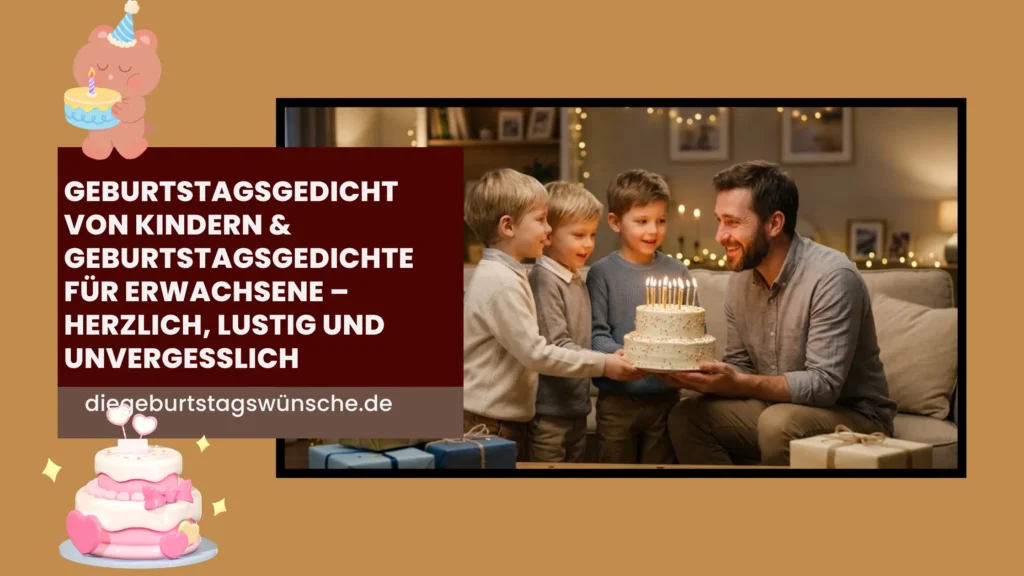 Geburtstagsgedicht von Kindern & Geburtstagsgedichte für Erwachsene – Herzlich, Lustig und Unvergesslich