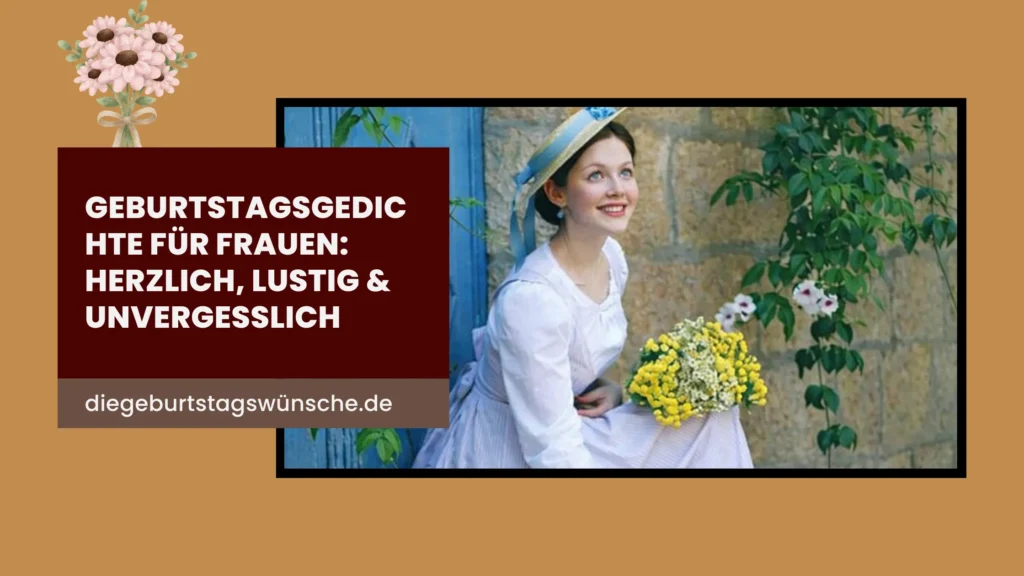 Geburtstagsgedichte für Frauen Herzlich, Lustig & Unvergesslich