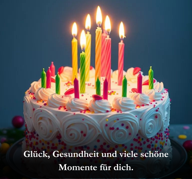 Glück, Gesundheit und viele schöne Momente für dich