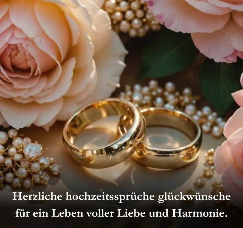 Herzliche hochzeitssprüche glückwünsche für ein Leben voller Liebe und Harmonie.
