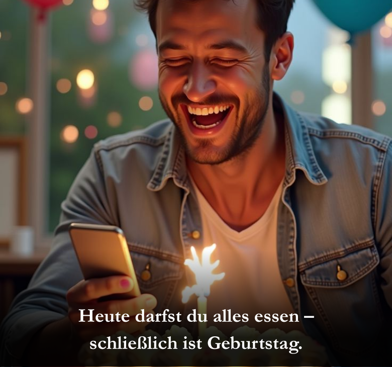 Heute darfst du alles essen – schließlich ist Geburtstag