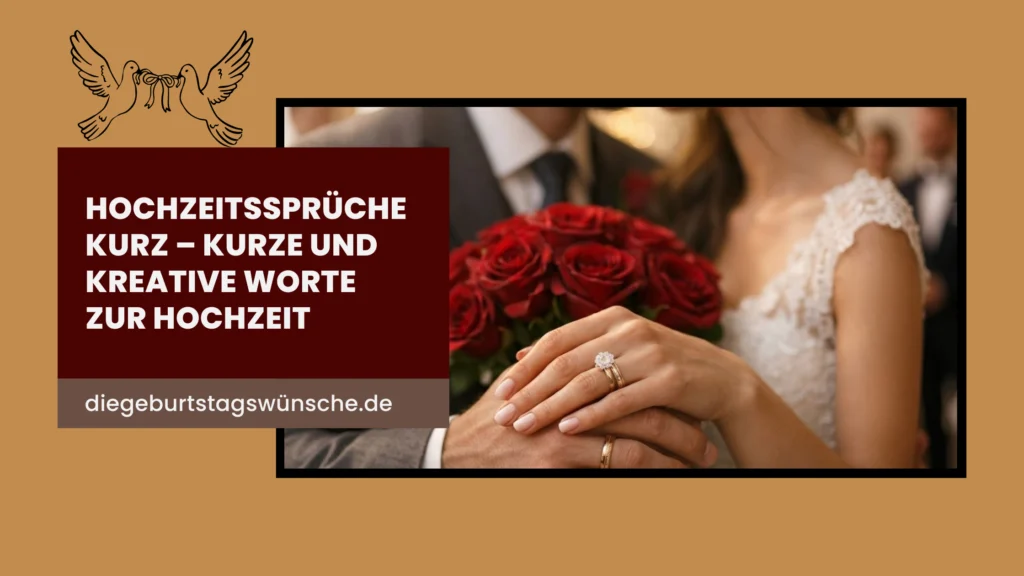 Hochzeitssprüche kurz – kurze und kreative Worte zur Hochzeit