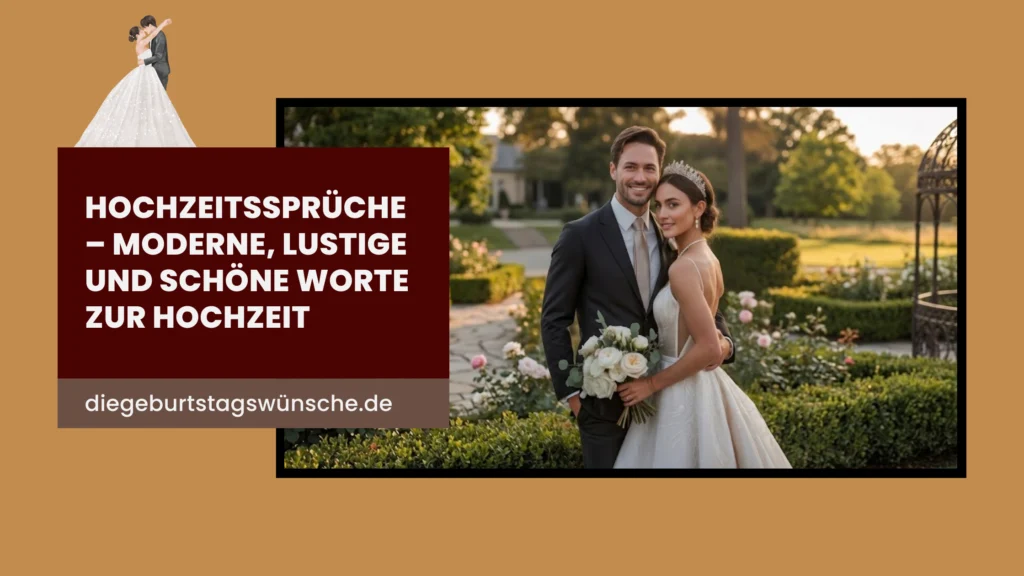 Hochzeitssprüche – moderne, lustige und schöne Worte zur Hochzeit