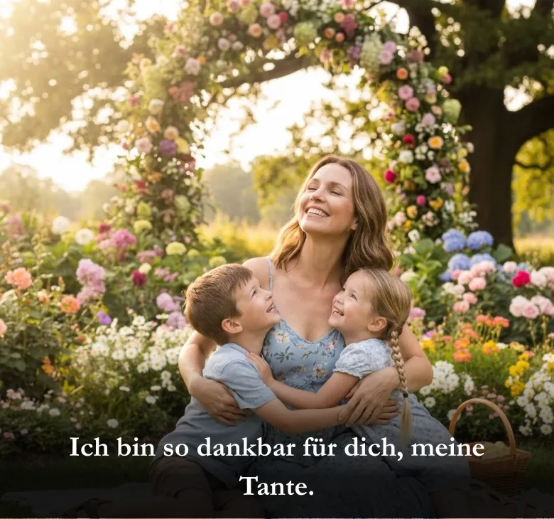 Ich bin so dankbar für dich, meine Tante