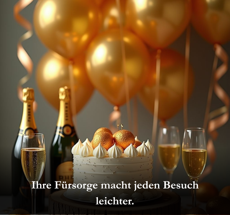 Ihre Fürsorge macht jeden Besuch leichter