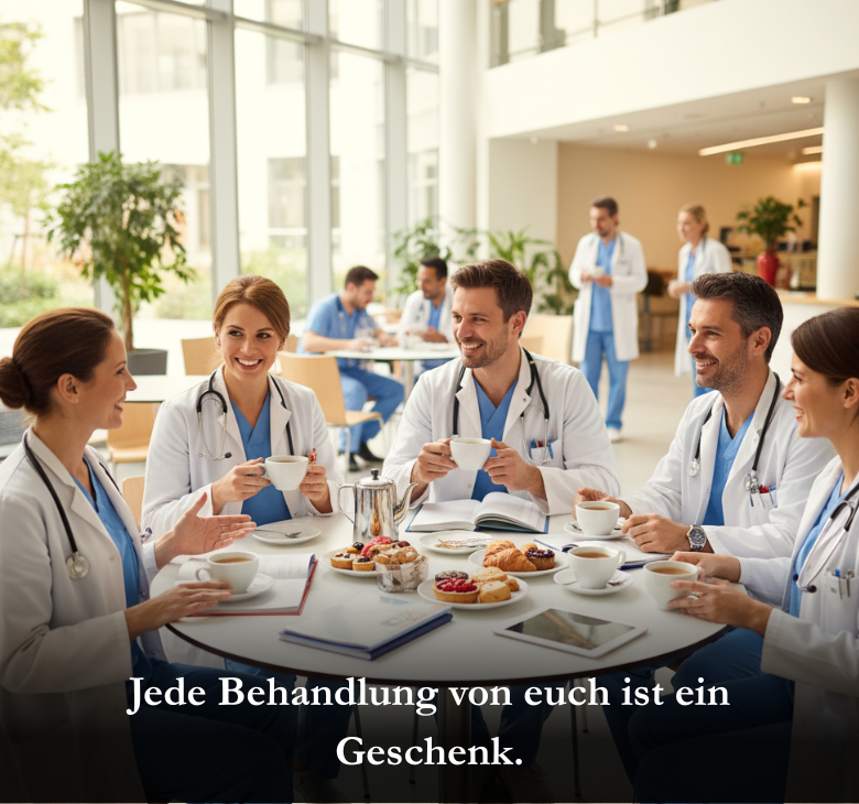 Jede Behandlung von euch ist ein Geschenk