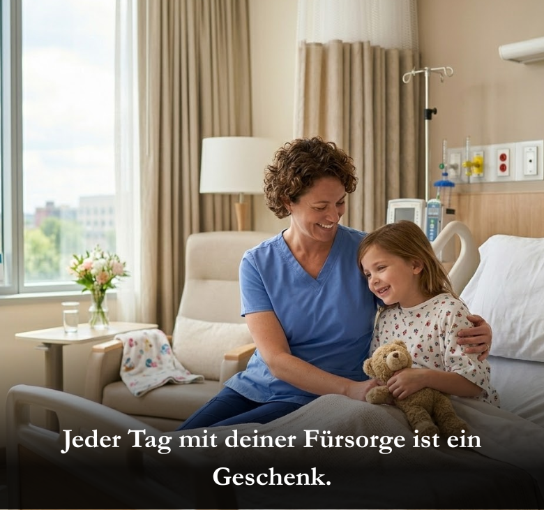 Jeder Tag mit deiner Fürsorge ist ein Geschenk