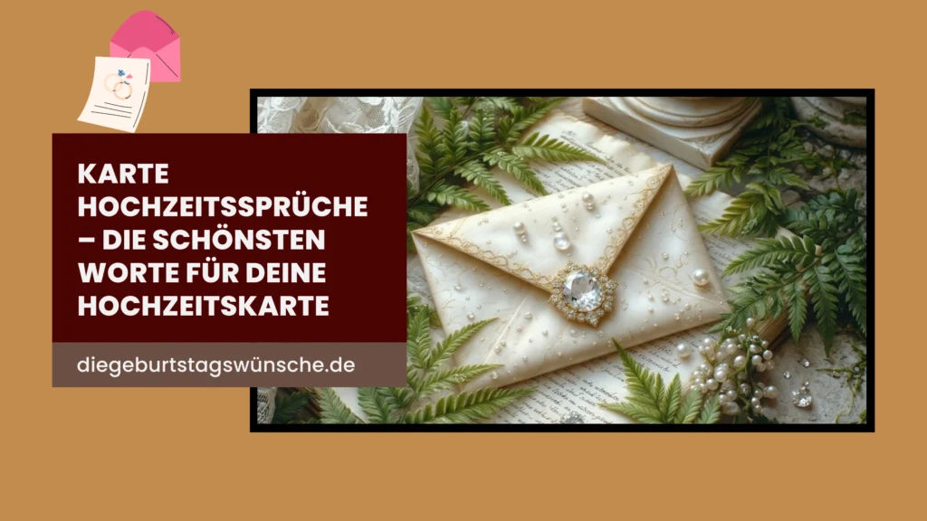 Karte Hochzeitssprüche – die schönsten Worte für deine Hochzeitskarte