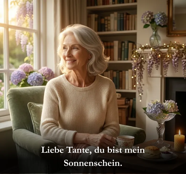 Liebe Tante, du bist mein Sonnenschein