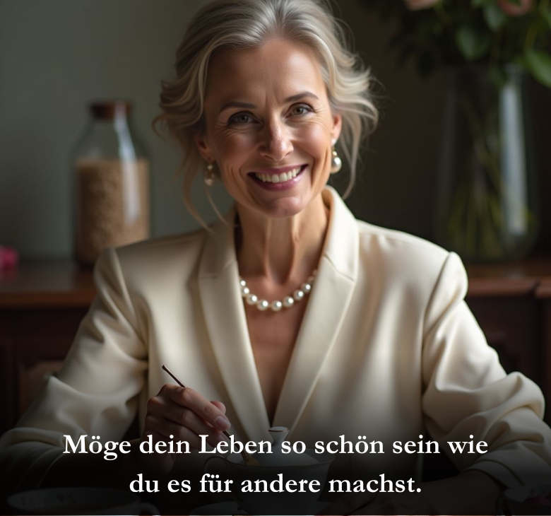 Möge dein Leben so schön sein wie du es für andere machst