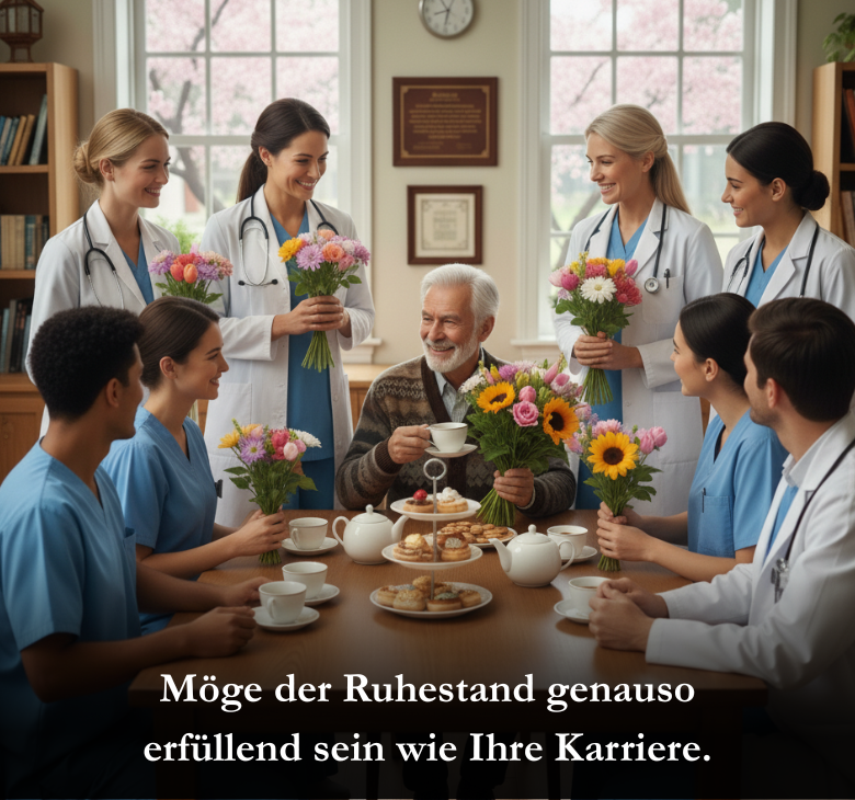 Möge der Ruhestand genauso erfüllend sein wie Ihre Karriere
