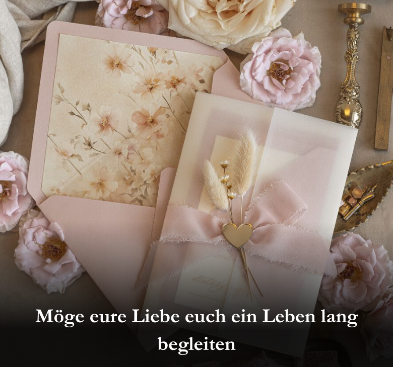 Möge eure Liebe euch ein Leben lang begleiten