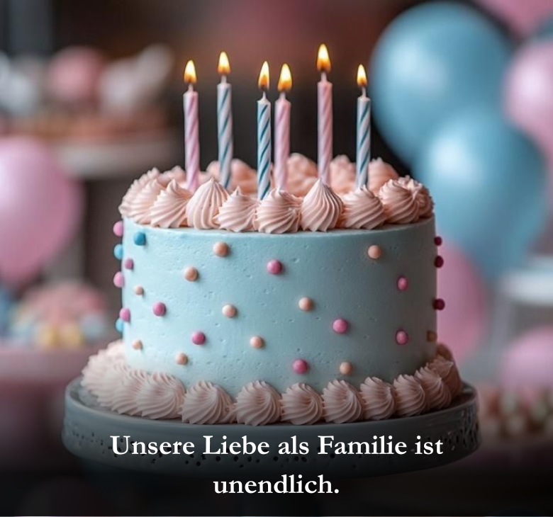 Unsere Liebe als Familie ist unendlich