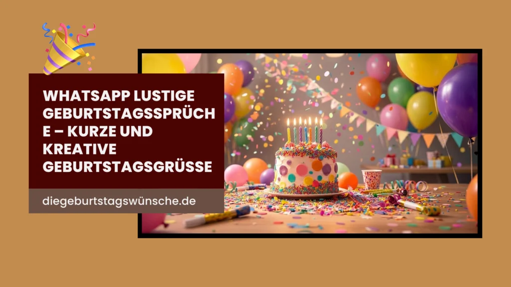 Whatsapp lustige Geburtstagssprüche – kurze und kreative Geburtstagsgrüße